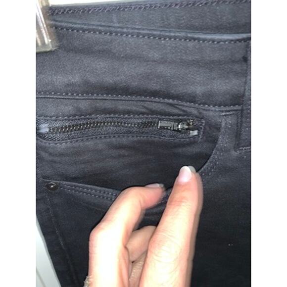 Athleta Women's Tall‎ Black Skinny Jeans Size 12 Mid-Rise Stretch Denim - Picture 2 of 7